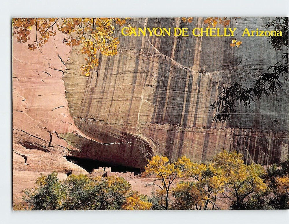Postcard White House Ruins Canyon de Chelly National Monument Arizona USA