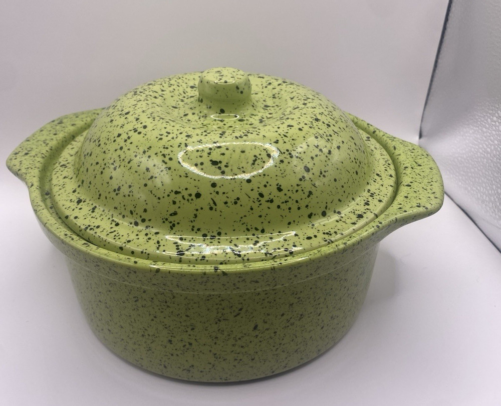 Covered Stoneware Casserole Dish Made In Portugal