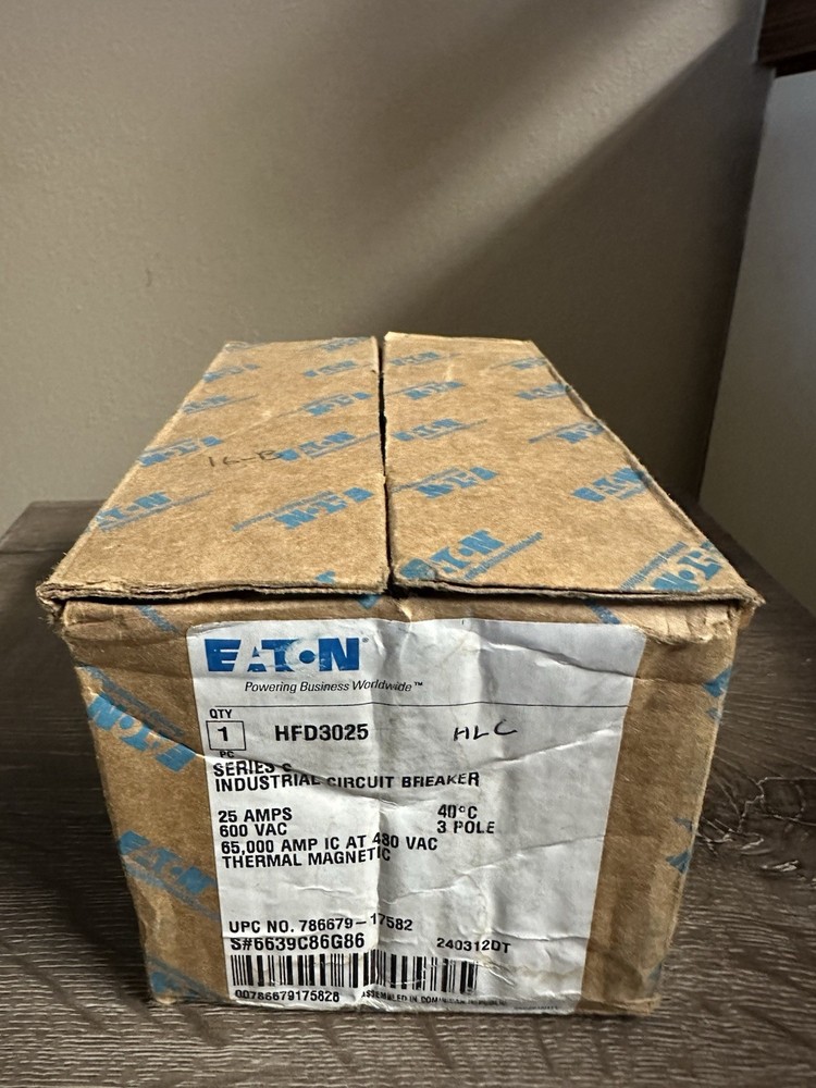 Eaton Cutler Hammer FD35k 15A Industrial Circuit Breaker 3 Pole