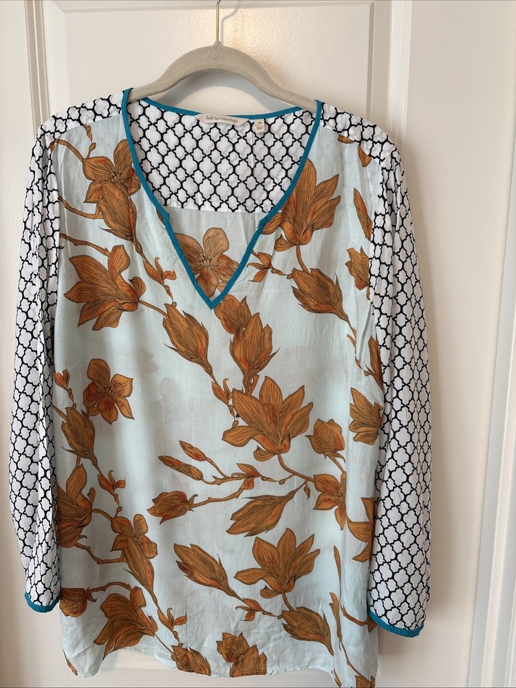 womens soft surroundings tunic 1x