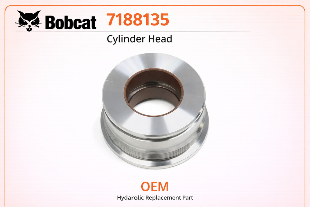 Bobcat Cylinder Head 7188135 Hydraulic OEM Replacement Part