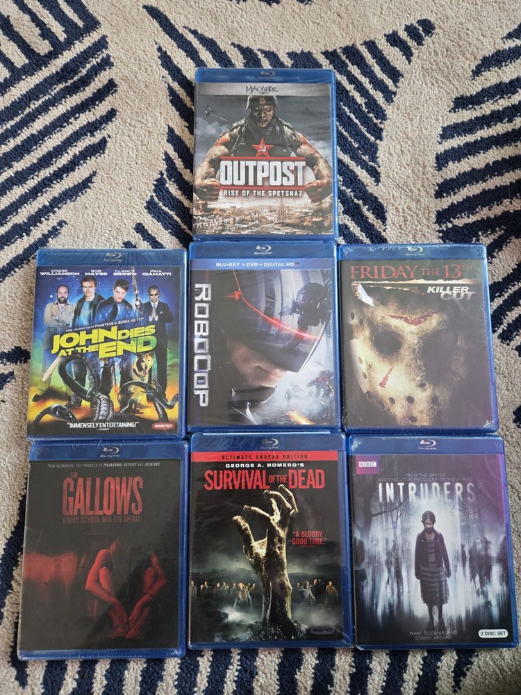 HORROR BLU-RAY LOT OF 7 MOVIES: AII NEW & Sealed (Gallows John Dies Friday 13)