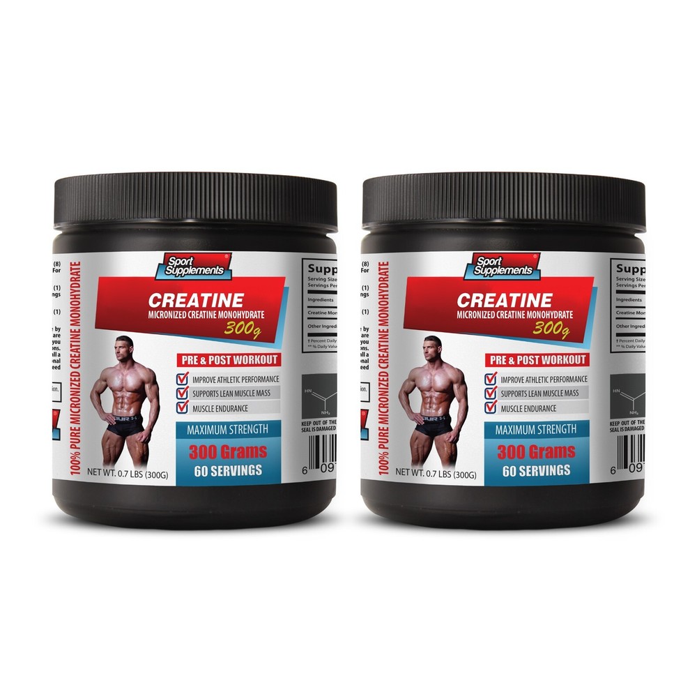 hcl Monohydrate Powder for Muscles - MICRONIZED CREATINE - 2 Bottle 600G
