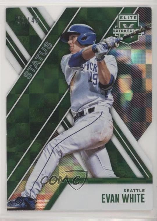 2017 Panini Elite Extra Edition Status Emerald Die-Cut 11/49 Evan White #17 8k4Fulfilled by COMC - World’s largest consignment service