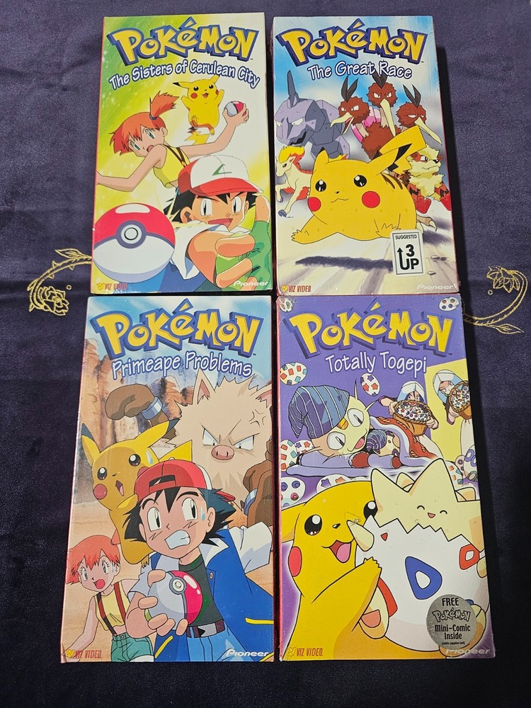 Pokemon Viz VHS Lot of 4 Sealed
