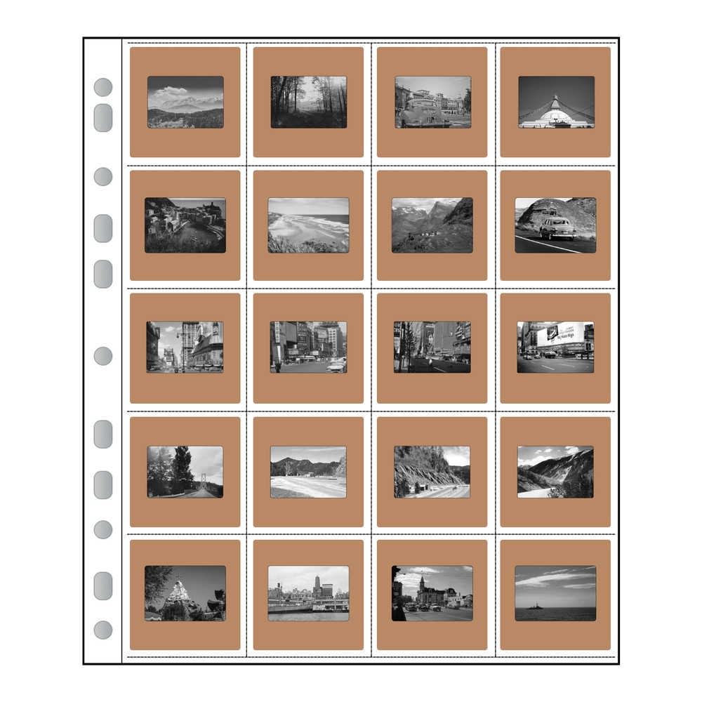20/30/50X Acid Free 135 Archival Storage Filing Pages Film Negative Slide photo-image