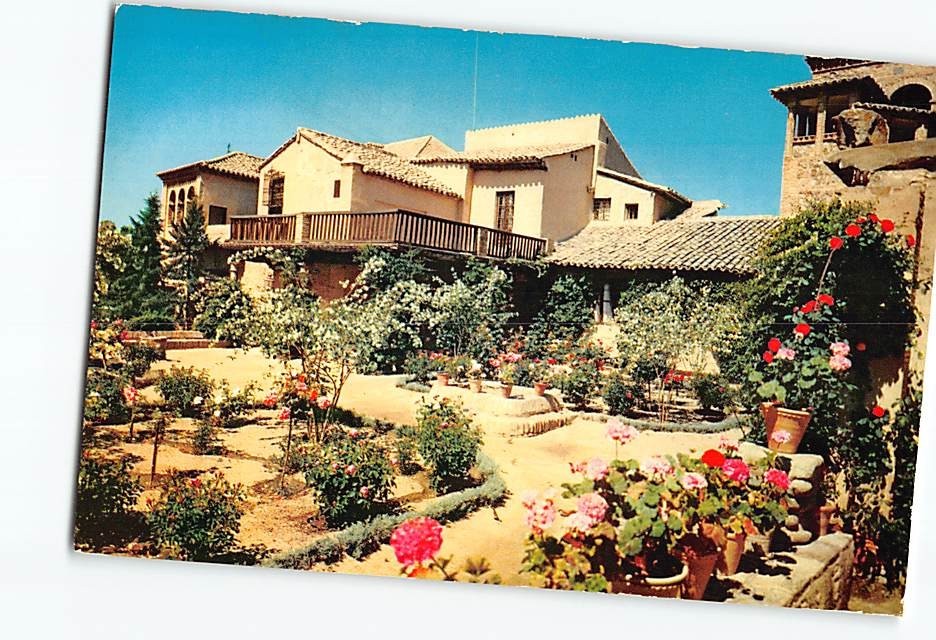 Postcard El Greco's House & Garden Toledo Spain