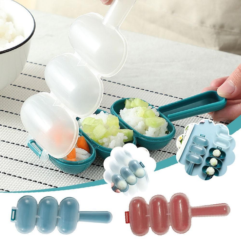 Compact Sushi Maker for Homemade Rice Balls and Veggie Rolls T7N7