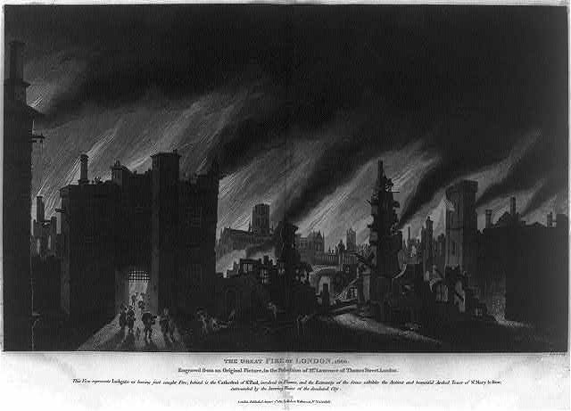 Photo:The great fire of London, 1666