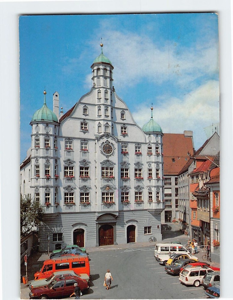 Postcard Rathaus Memmingen Germany
