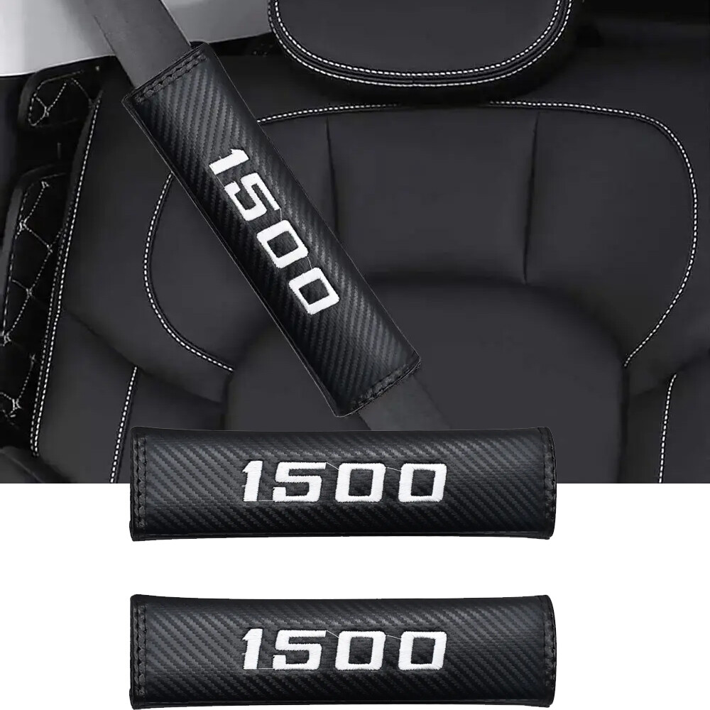 2PCS Black Soft Car Seat Belt Shoulder Cushion Cover Pad For Dodge Ram 1500