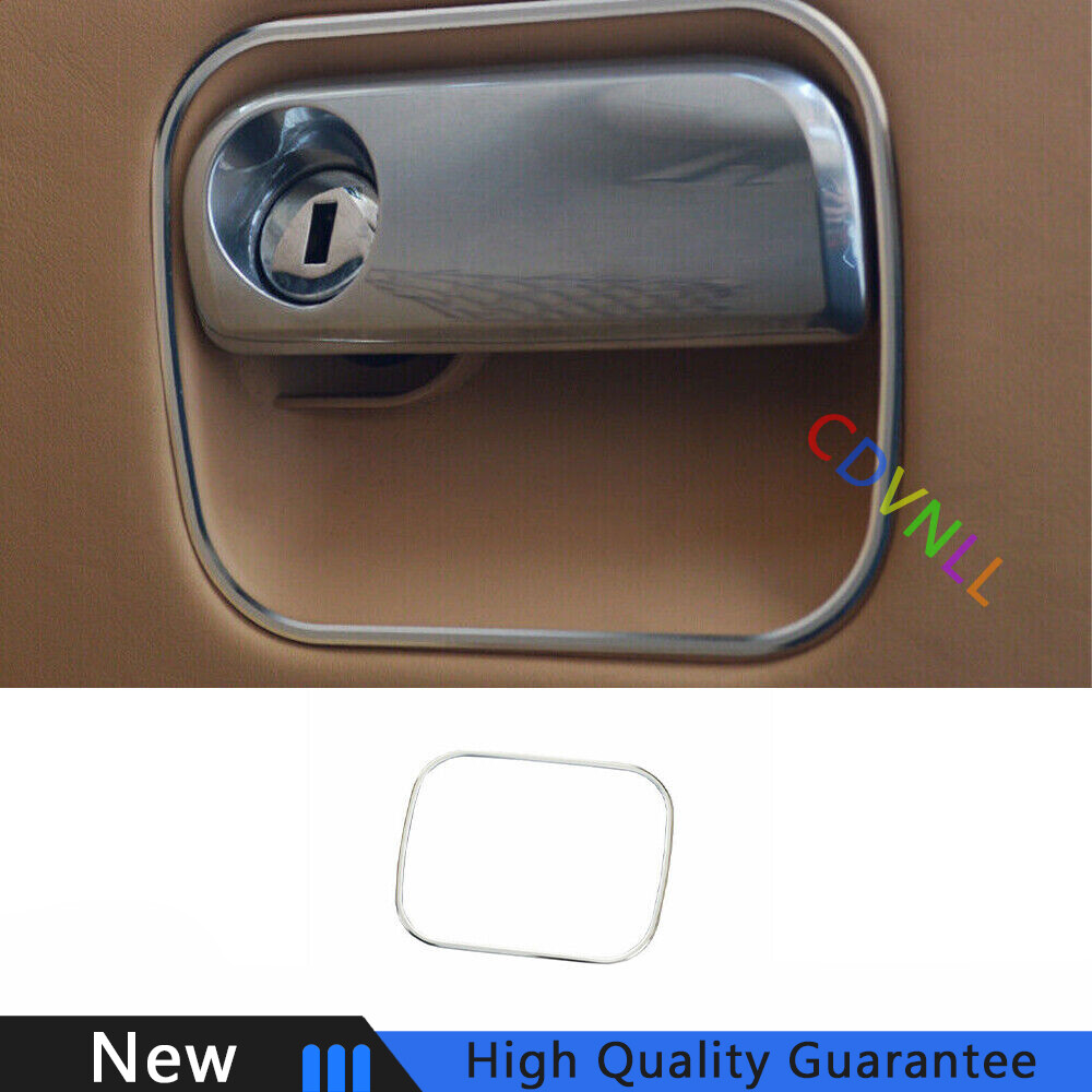 For Porsche Panamera 2010-2016 Silver Aluminum Passenger Storage Box Handle Trim