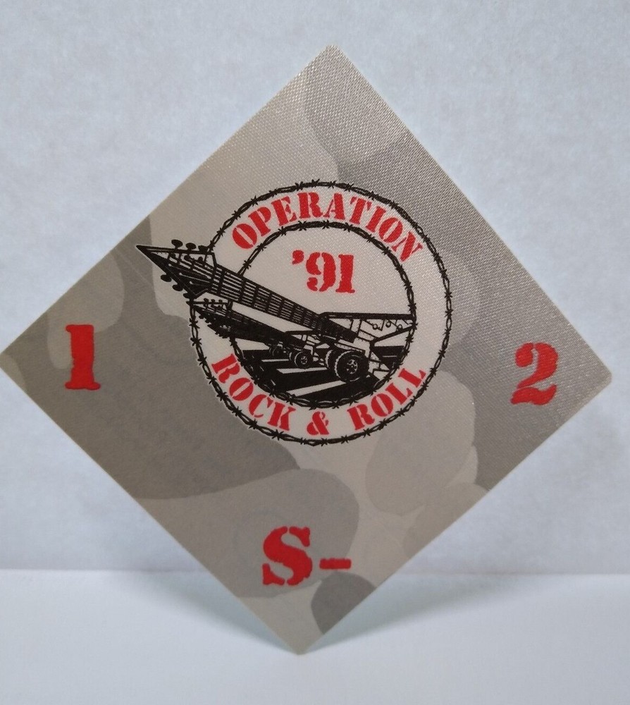 Judas Priest Alice Cooper Motorhead Operation Rock & Roll Cloth Backstage Pass