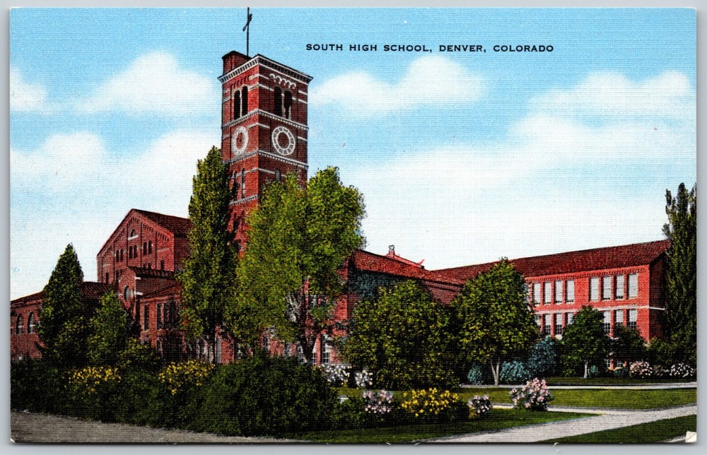 South High School Denver Colorado Unposted VINTAGE Postcard