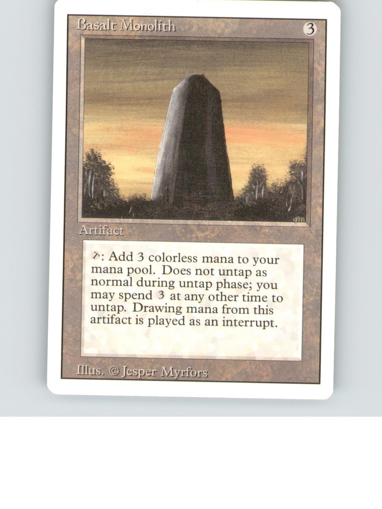 Basalt Monolith Uncommon Revised Edition Lightly played b3-652