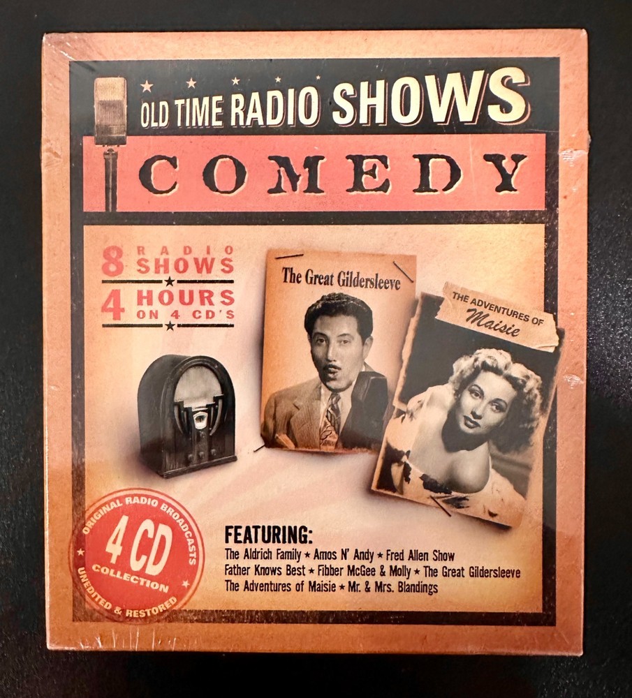 Old Time Radio Shows Comedy 4 CD Collection *NEW & SEALED* (8 Radio Shows)