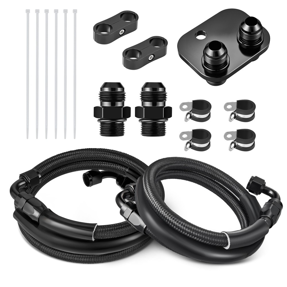 Transmission Cooler Lines Kit for 11–2016 Ford 8AN Hose Transmission Line 6R140