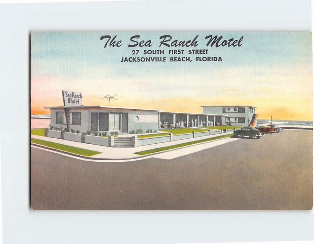 Postcard The Sea Ranch Motel Jacksonville Beach Florida