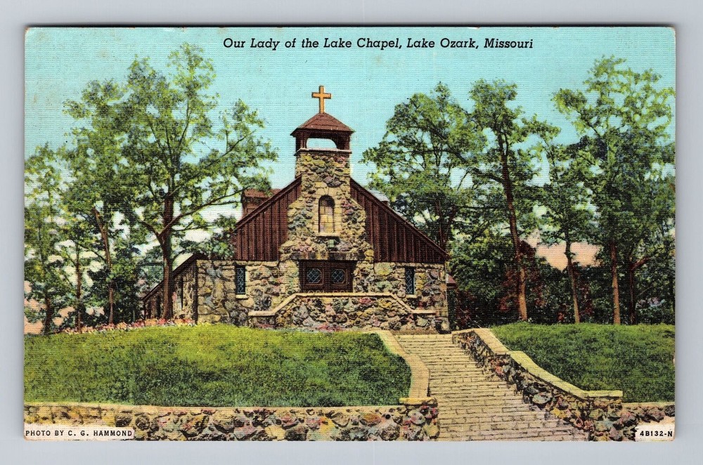 Lake Ozark MO-Missouri Our Lady of the Lake Chapel Vintage Postcard