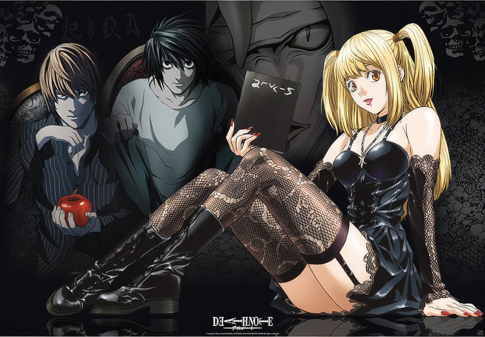 Death Note - Anime TV Show Poster (Misa, Light & L) (Size: 36