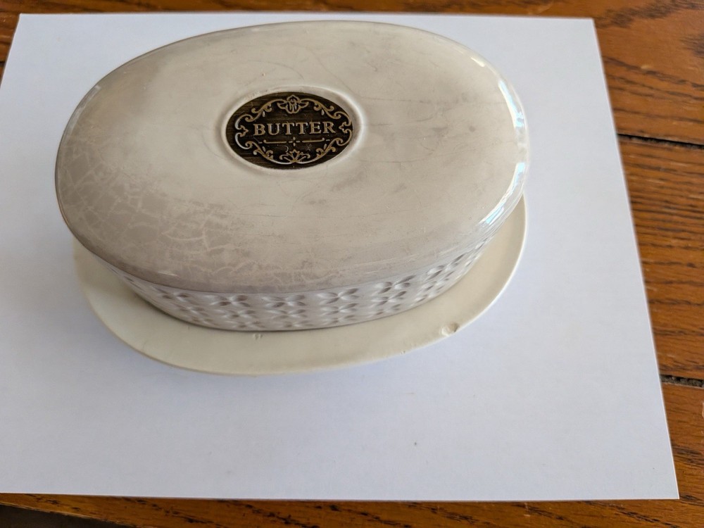 Vintage Butter Dish with Lid