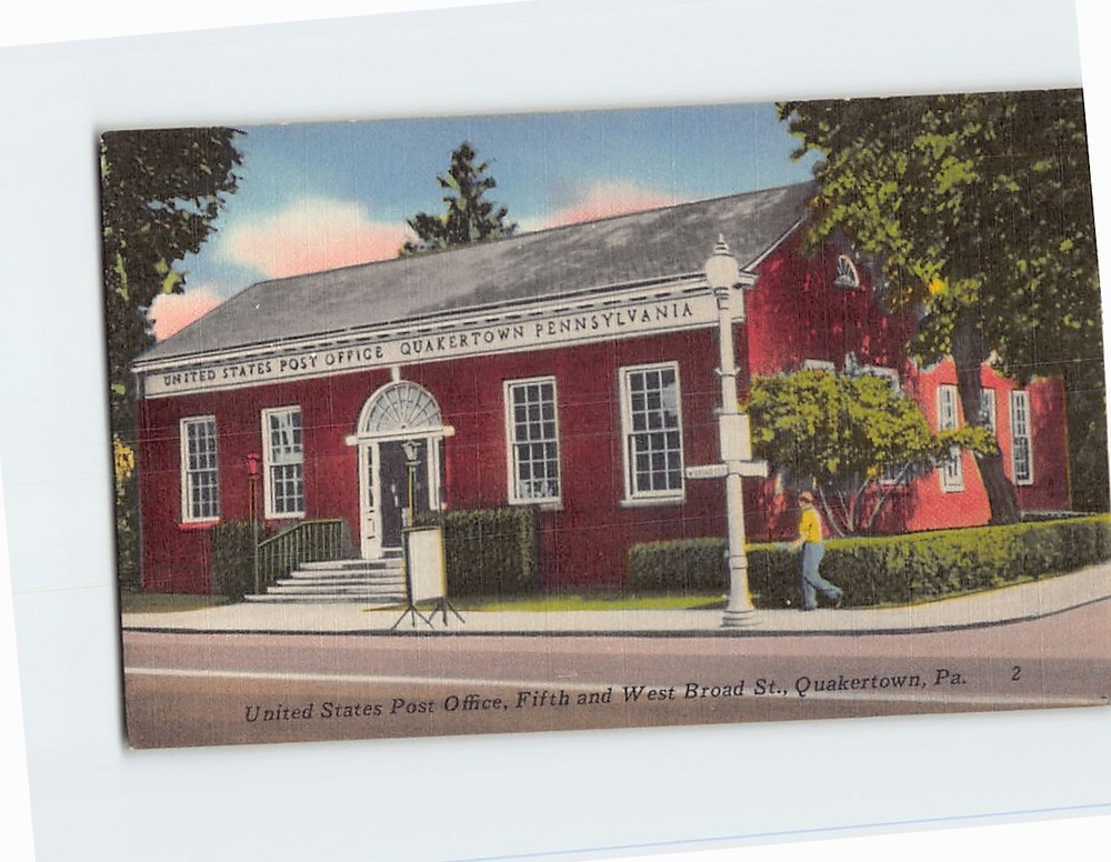 Postcard United States Post Office Quakertown Pennsylvania USA
