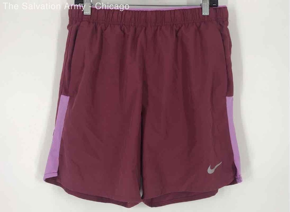 Nike Mens Pink Dri-Fit Elastic Waist Activewear Athletic Shorts Size Medium
