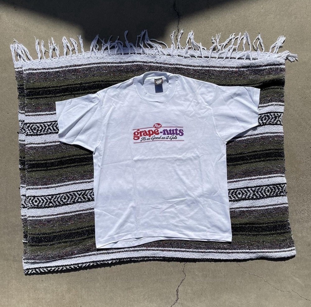 Vintage Grape-Nuts T-Shirt XL Rare Cereal Promo Graphic Tee New
