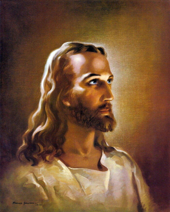 Portrait of Jesus Christ Religious oil Painting Giclee Printed on canvas P1862