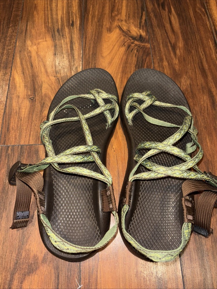 Chaco ZX2 Women's Green Vibram Hiking Sandals Size 10
