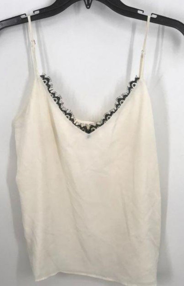 L'AGENCE Lia Lace Trim Silk Camisole