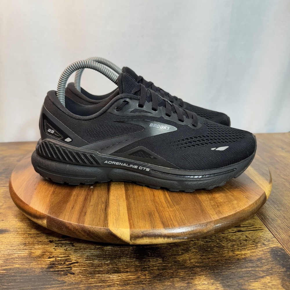 Brooks Adrenaline GTS 23 Shoes Womens Size 7.5 Black Running Support 1203811B020
