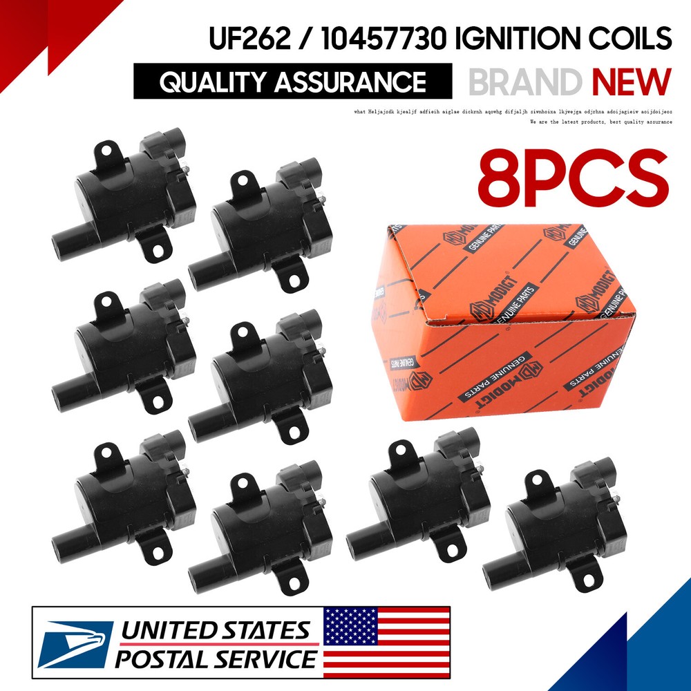 High-Performance Round Ignition Coil Spark Plug Pack for Chevy Silverado GMC LS1 LS3 4.8L 5.3L 6.0L Engines