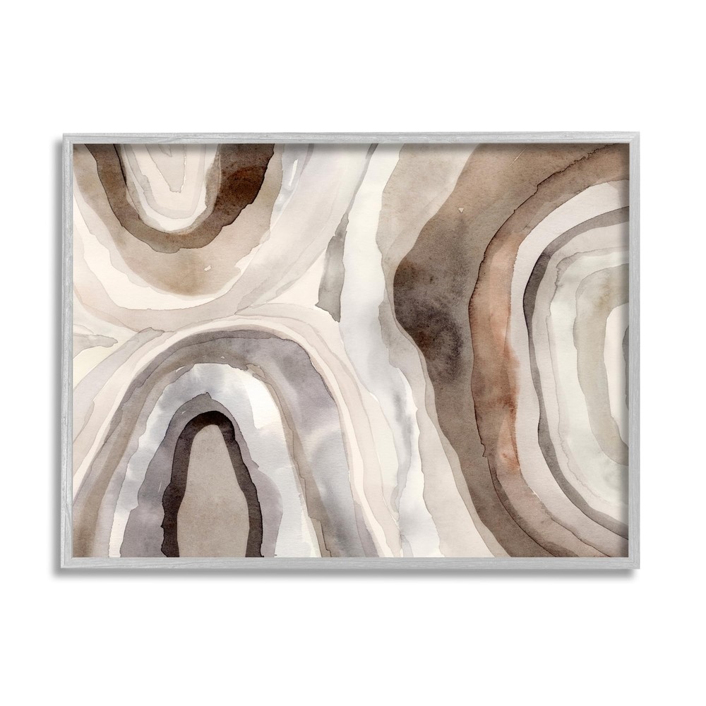 Soft Geode Pattern Framed Giclee Art by Victoria Barnes