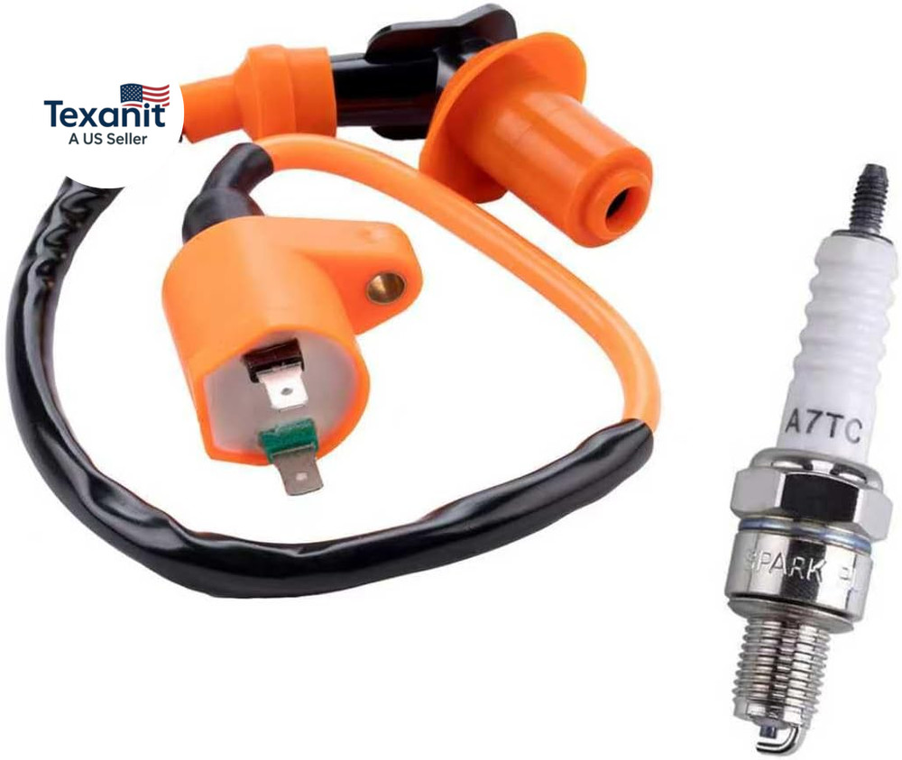 Ignition Coil Electrode Spark Plug, GY6 50Cc Performance Parts, Moped Accessorie