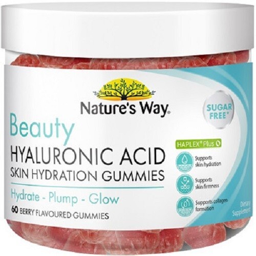 Nature's Way Beauty Hyaluronic Acid Berry Gummies 60 Count  -image