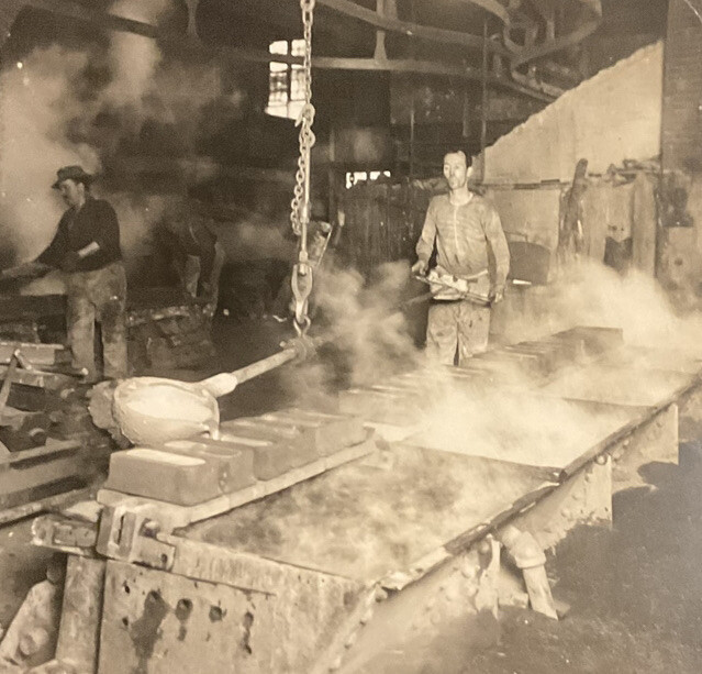 Calumet Hecla Smelters MI Molten Copper Ingot Molds 1910s Keystone 22044 SB3