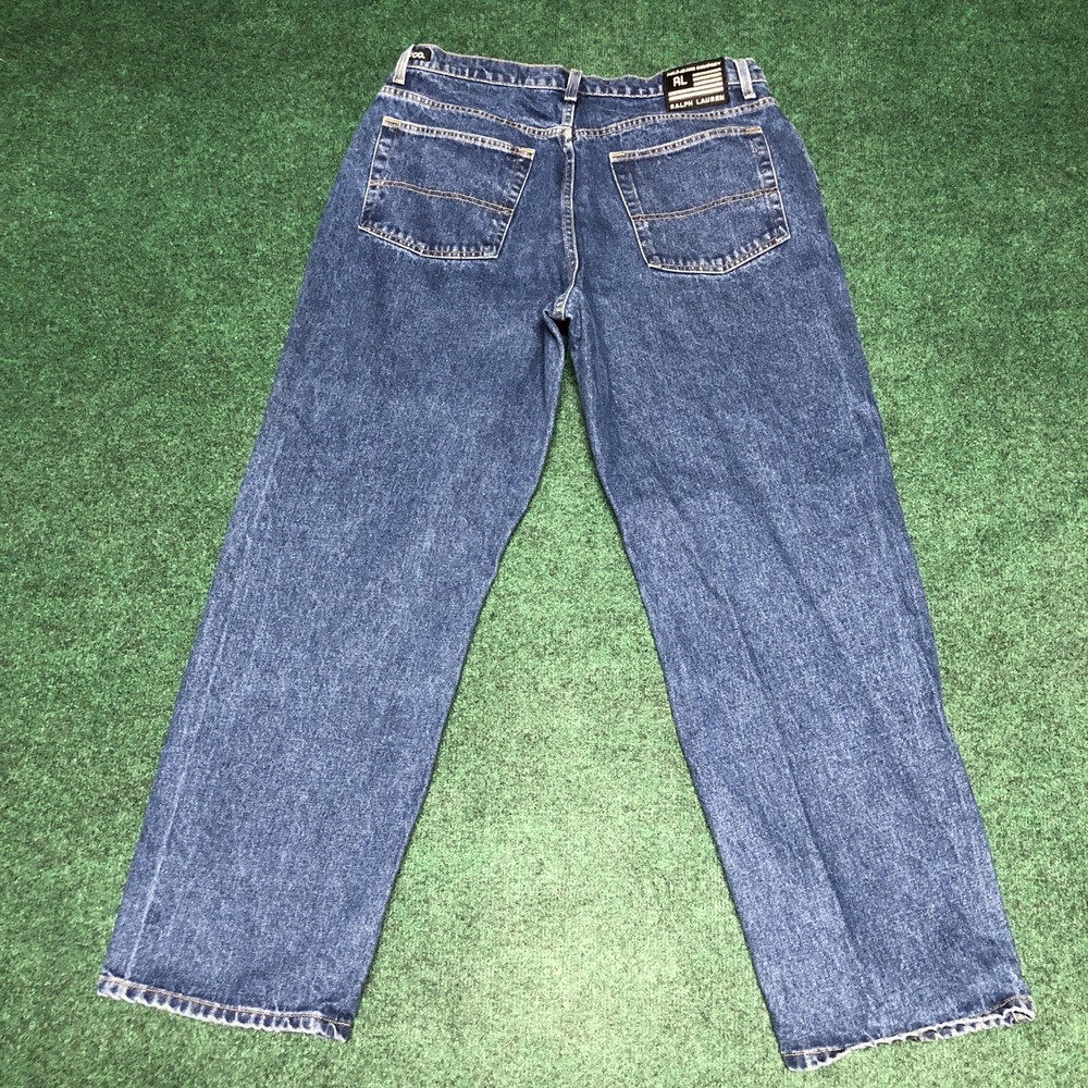 Vintage Y2K Polo Jeans Co Ralph Lauren Baggy Men Jeans 36x32 Hip Hop Style