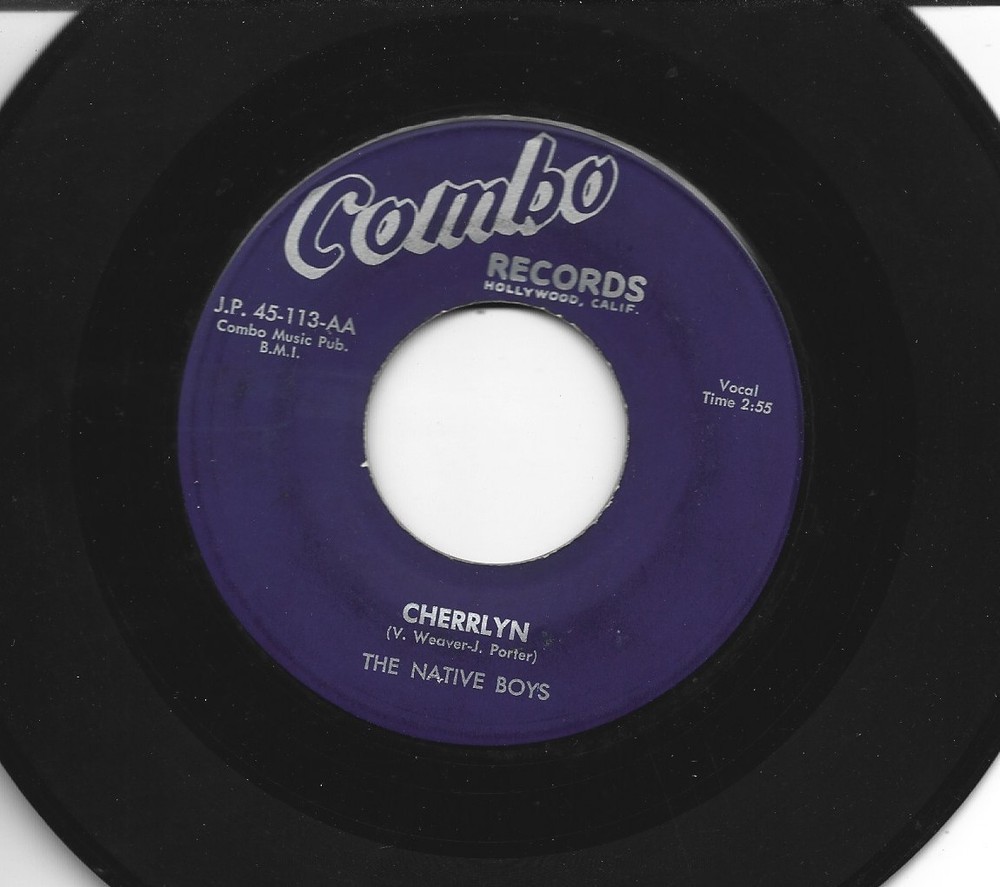 DOOWOP  bw/ JUMP R&B 45 -NATIVE BOYS - CHERRLYN  / STRANGE LOVE-HEAR -1955 COMBO