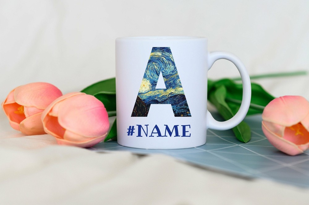 Personalized Custom Name Photo Mug Gift for Him