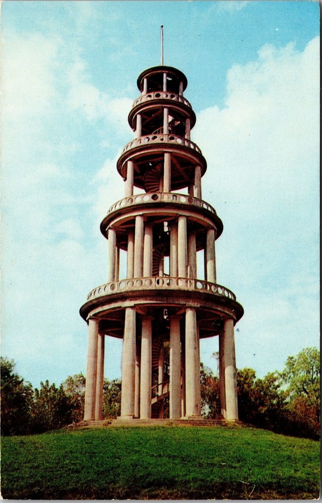 Vicksburg MS-Mississippi, Observation Tower, Park, Vintage Postcard