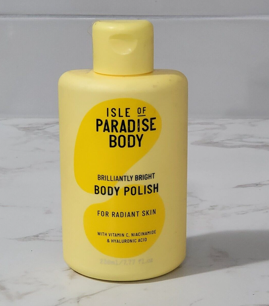 Isle Of Paradise Brilliantly Bright Body Polish 7.77 oz evens skin tone UNSEALED