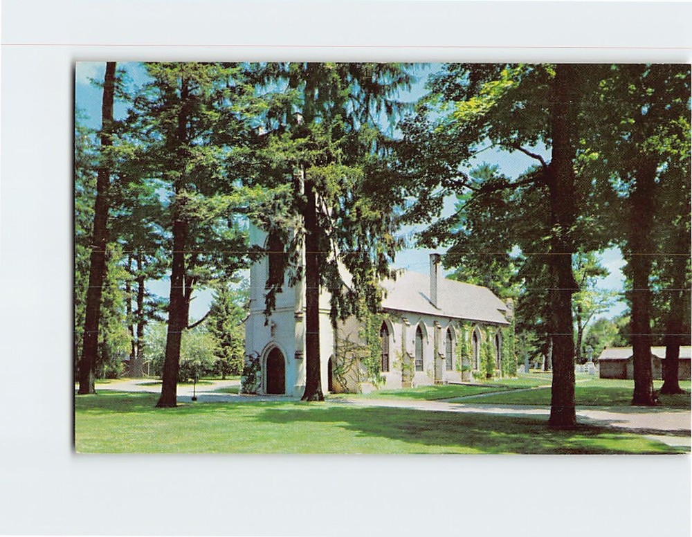 Postcard Saint James Episcopal Church Hyde Park NY USA