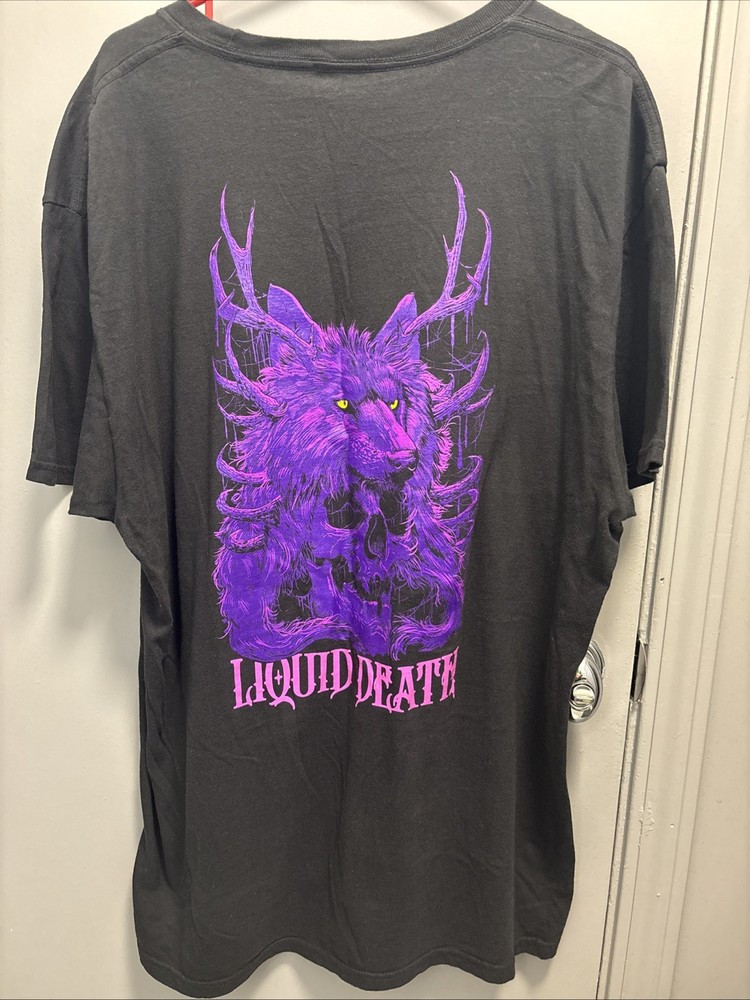 Liquid Death “Purple Wolf” T-Shirt (Size: XL) Rare & Out-of-Print Design