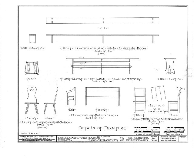 HABS PA,36-EPH,1- (sheet 34 of 60) - The Cloisters, Ephrata, Lancaster County,