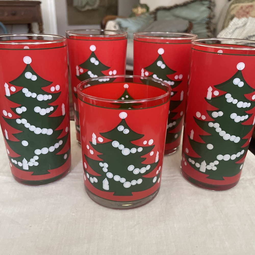 Set Of 5 Waechterbach Drink Glasses 4 highball one old-fashioned