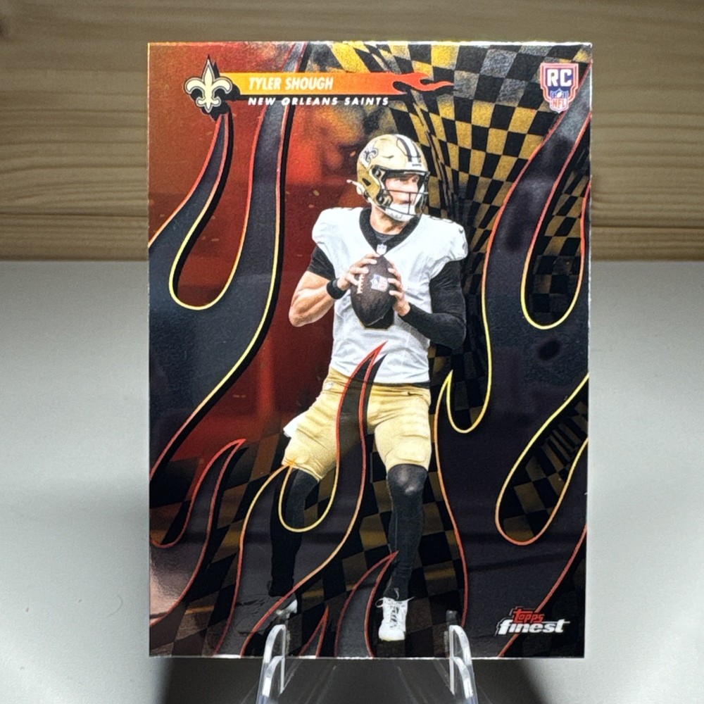 2025 Topps Finest Tyler Shough Torchers RC Case Hit SSP Saints Rookie Insert T-3
