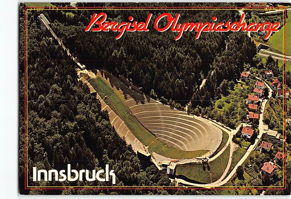 Postcard Bergisel Olympiascharze Innsbruck Austria