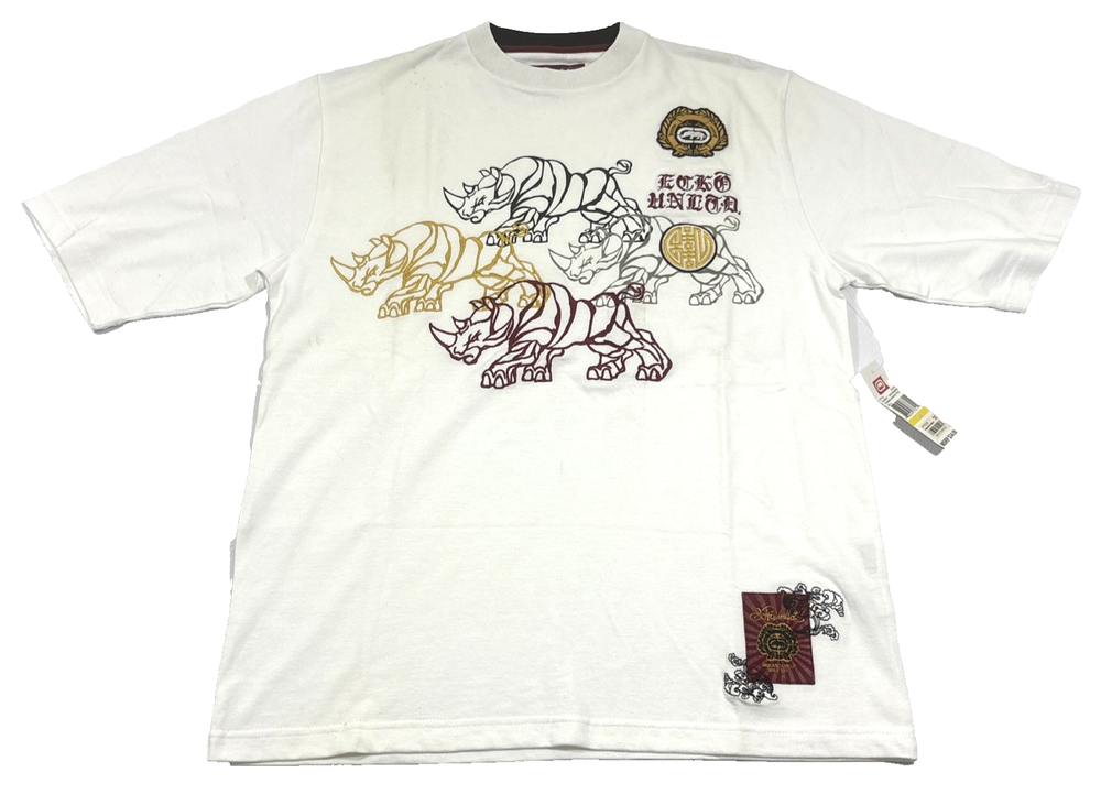 Vtg Y2K Ecko Unltd Rhino Chinese New Year Hip Hop Shirt Mens M NWT Street DS