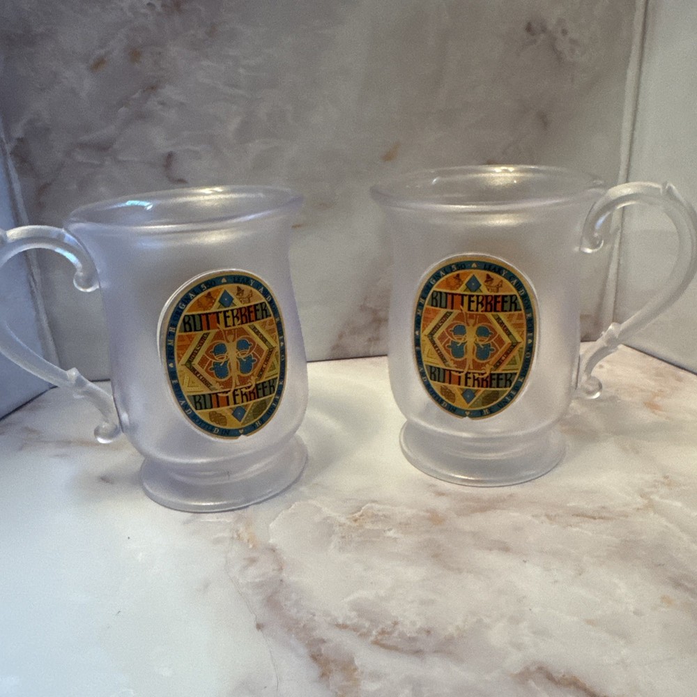 Harry Potter Butterbeer Plastic Mugs 4.5 Inch Set of 2